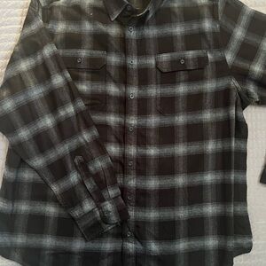 George Men's Black and White Checkered Shirt